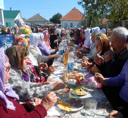 Image -- An Old Believers feast in Vylkove, Odesa oblast.