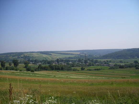 Image - The Opilia Upland landscape near Krasiv, Ternopil oblast.