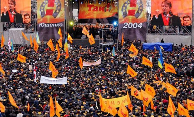 Image -- The Orange Revolution: demonstration.