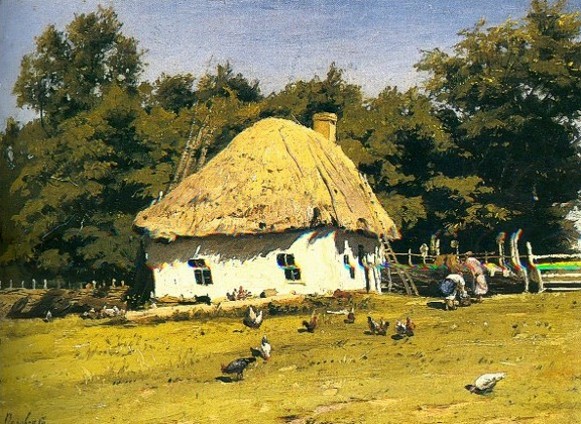 Image - Volodymyr Orlovsky: Village House (1875).