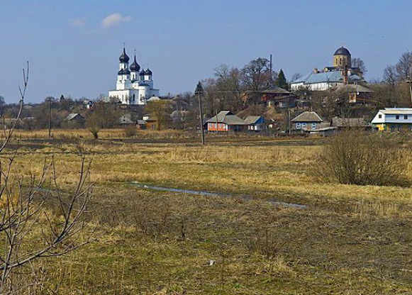 Image -- Ovruch: view of the town's main churches.