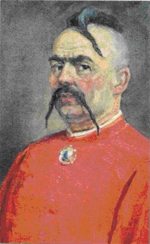Image -- A portrait of Colonel Semen Palii (by H. Kyianchenko).