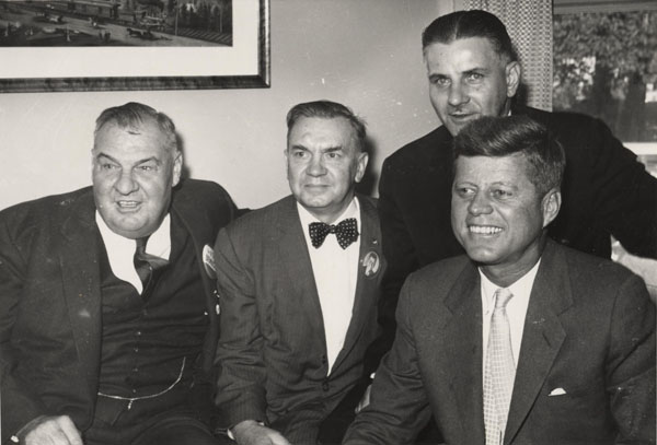 Image - John Panchuk (first from left) with President John F. Kennedy.
