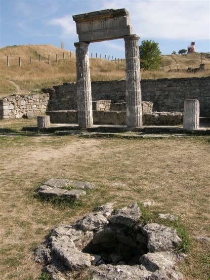 Image -- The ruins of Panticapaeum, the former capital of the Bosporan Kingdom. Near Kerch in the Crimea.