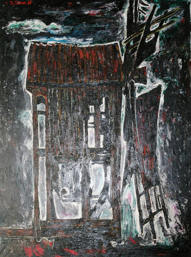 Image -- Volodymyr Patyk: Old Mill (1968).