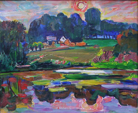 Image -- Volodymyr Patyk: Pond in Rokytne.