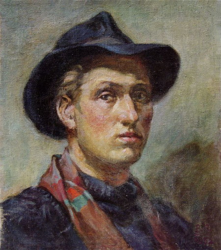 Image -- Volodymyr Patyk: Self-portrait (1952).