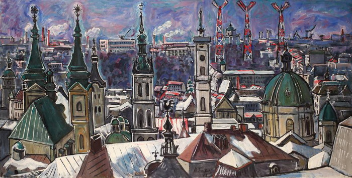 Image -- Volodymyr Patyk: View of Lviv.