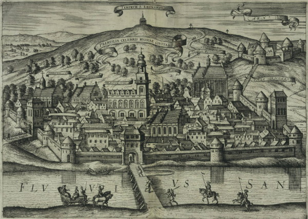 Image -- Peremyshl (Przemysl) on a 16th-century print.
