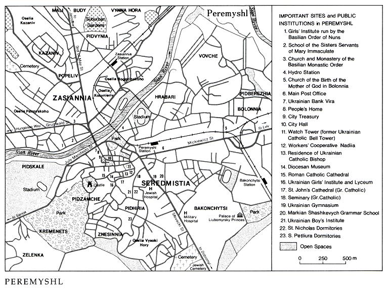 Image - Peremyshl (Przemysl): general city map.