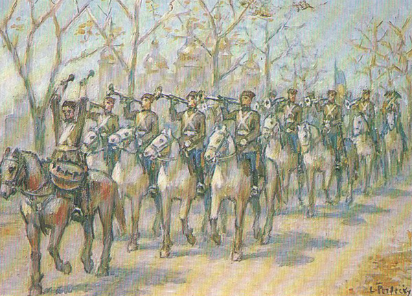 Image -- Leonid Perfecky: Brass Band Entering Kyiv.