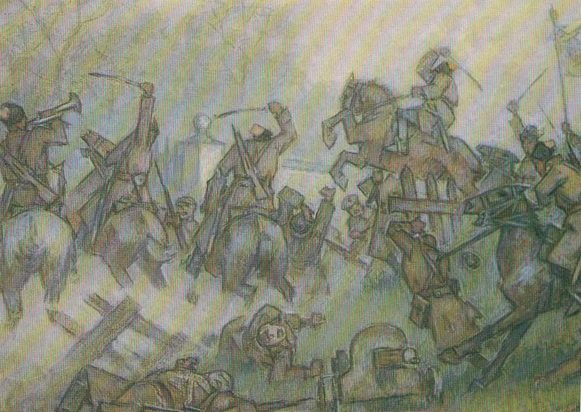 Image -- Leonid Perfecky: Cavalry Attack.