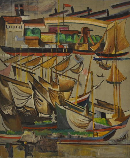 Image -- Anatol Petrytsky: Harbour (1930-1931).