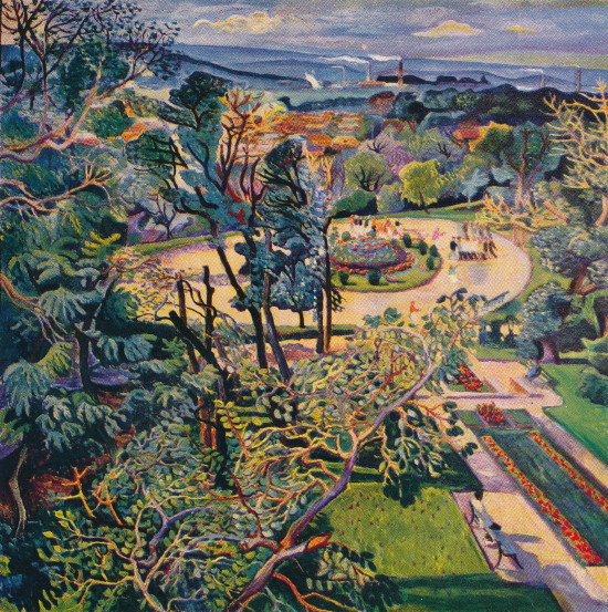 Image -- Anatol Petrytsky: Park in Kharkiv (1935).