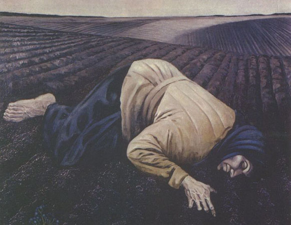 Image -- Bohdan Pevny: Earth, dedicated to the memory of the 1933 famine in Ukraine (1963)