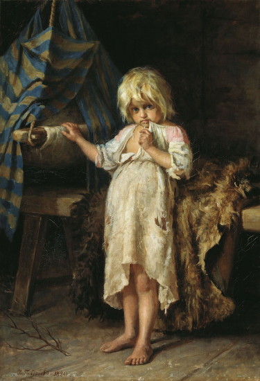 Image -- Khariton Platonov: Little Nurse (1880).