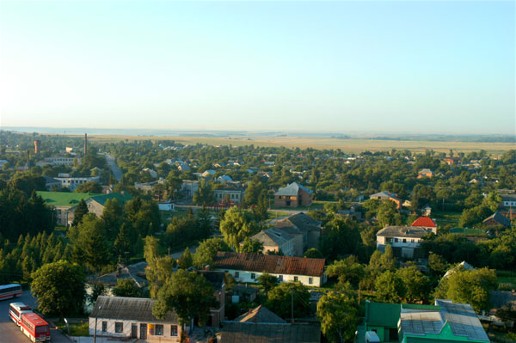 Image - Panorama of Pochaiv seen from the Pochaiv Monastery.
