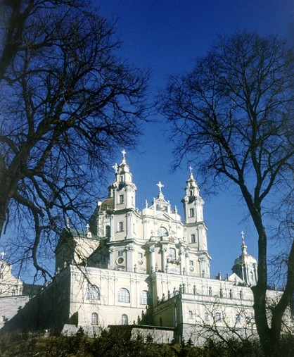 Image -- The Dormition Cathedral (1771-83) of the Pochaiv Monastery.