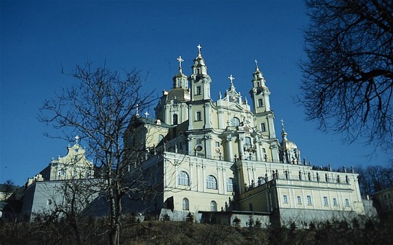 Image -- The Dormition Cathedral (1771-83) of the Pochaiv Monastery.