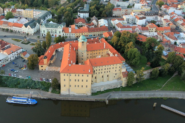 Image - Podebrady castle (aerial view).