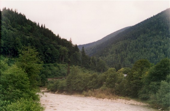 Image -- The Prut River near Deliatyn.