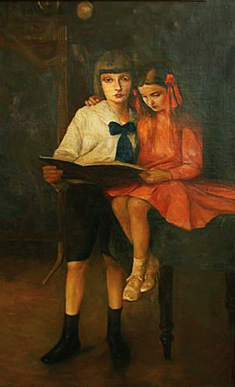Image - Yaroslav Pstrak: Brother and Sister (1912).