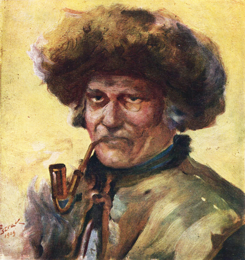 Image - Yaroslav Pstrak: Old Hutsul (1909).