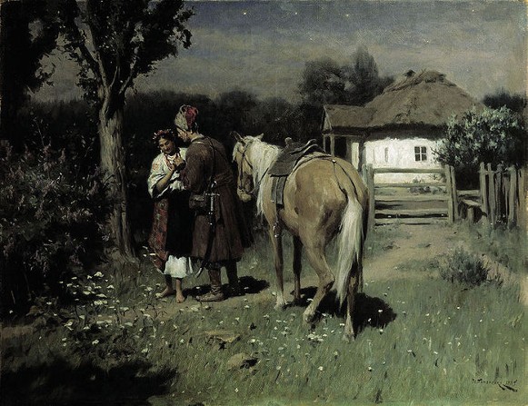 Image -- Mykola Pymonenko: Ukrainian Night.