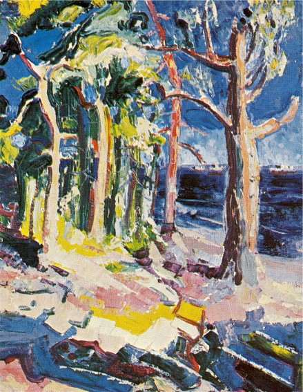 Image - Myroslav Radysh: Trees on the Shore (1953).