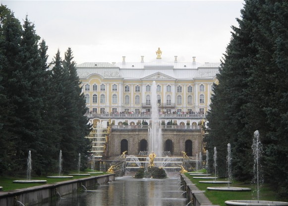 Image -- Bartolomeo Francesco Rastrelli: the Great Peterhof Palace.