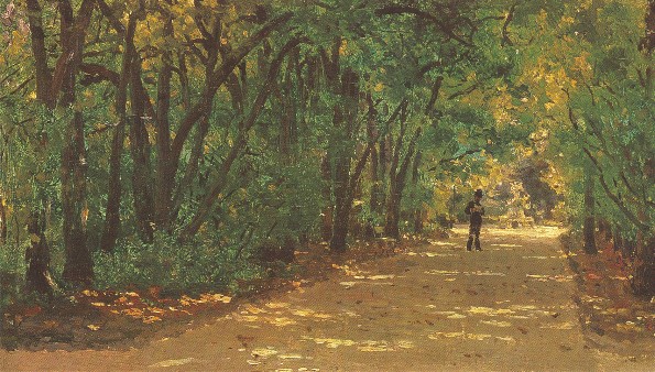 Image - Ilia Repin: An Avenue in the Kachanivka Park (1880).