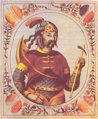 Image -- Riuryk of Novgorod (medieval illumination).
