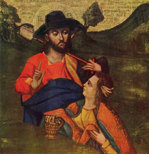 Image - Ivan Rutkovych: Christ Appearing to Mary Magdalene (Volnytsia Derevlianska iconostasis).