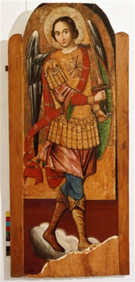 Image - Ivan Rutkovych: icon of Archangel Michael (ca. 1697-99). 