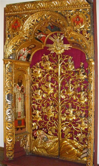 Image - Ivan Rutkovych: the Royal Gates of the Zhovkva iconostasis (ca. 1697-99).