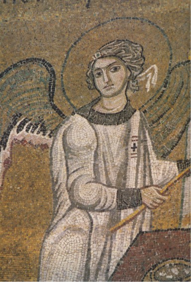 Image -- Saint Michaels Monastery mosaic: Angel.