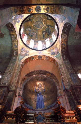 Image - The interior of Saint Sophia Cathedral in Kyiv.