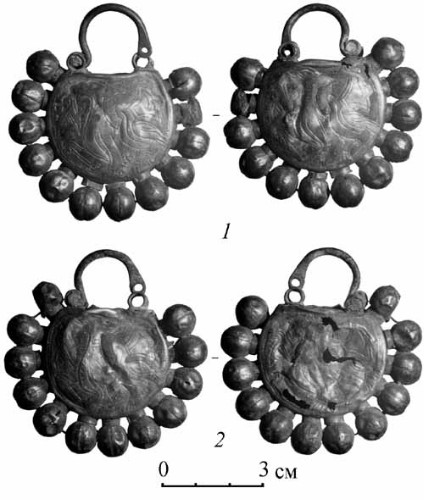 Image -- Archeological finds from the Sakhnivka settements.