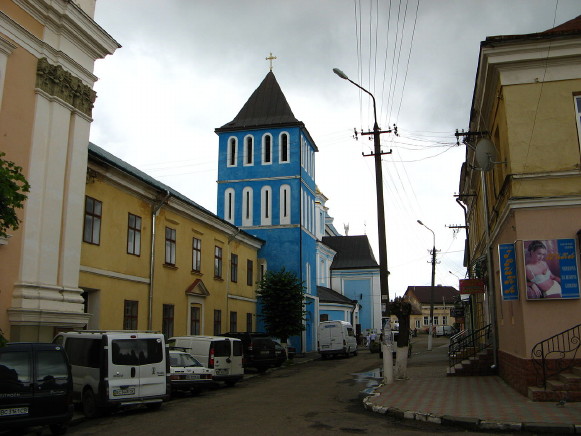 Image -- A street in Sambir, Lviv oblast.