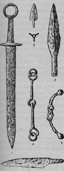 Image - Sarmatian iron weapons and bridle piece.