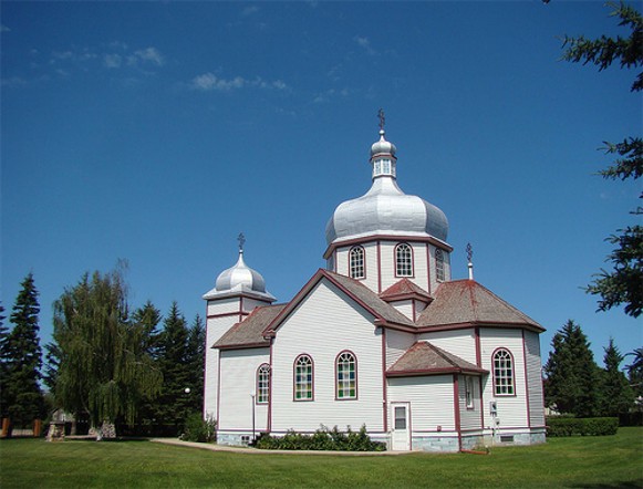 Image - The Holy Spirit Ukrainian Orthodox Church in Hafford, Saskatchewan.