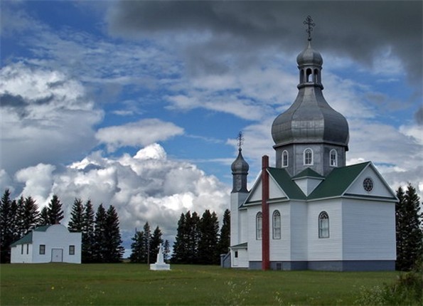 Image - SS Peter and Paul Ukrainian Church in Isinger, Saskatchewan.