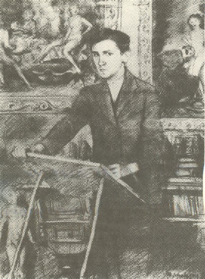 Image -- Bruno Schulz: Self-portrait (1919).