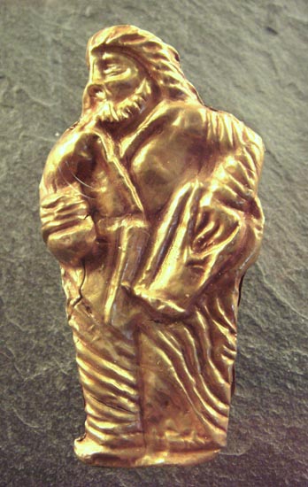 Image - A gold statuette of a Scythian man from the Kul Oba kurhan.