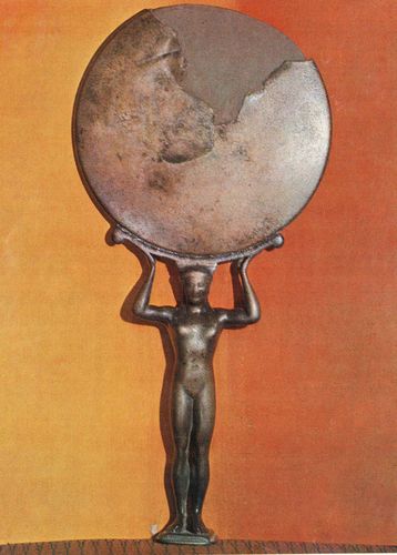 Image -- A Scythian bronze mirror.