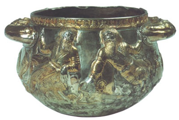 Image - A Scythian gold cup, 4th century BC (Museum of Historical Treasures of Ukraine).