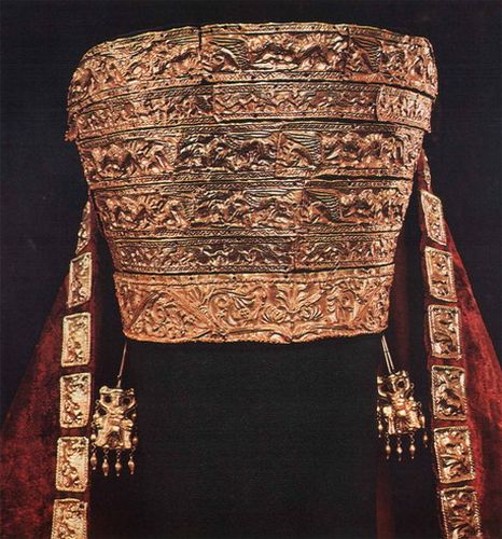 Image -- Scythian female headdress from the Tovsta Mohyla kurhan.