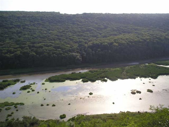 Image - The Seret River near Monastyrok, Ternopil oblast.