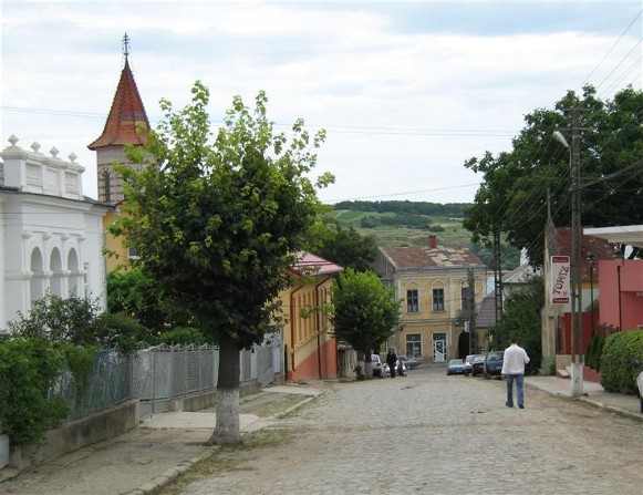 Image - A street in Seret (Siret), south Bukovyna, Romania.