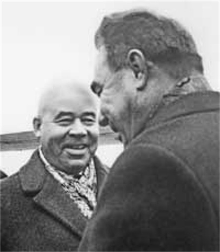 Image - Petro Shelest and Leonid Brezhnev